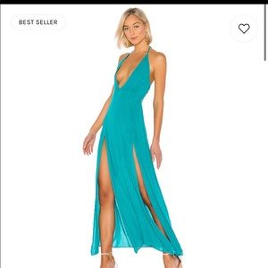 Flowy blue dress from Superdown.